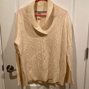 L.L. Bean Shawl Collar Lamb’s Wool Sweater